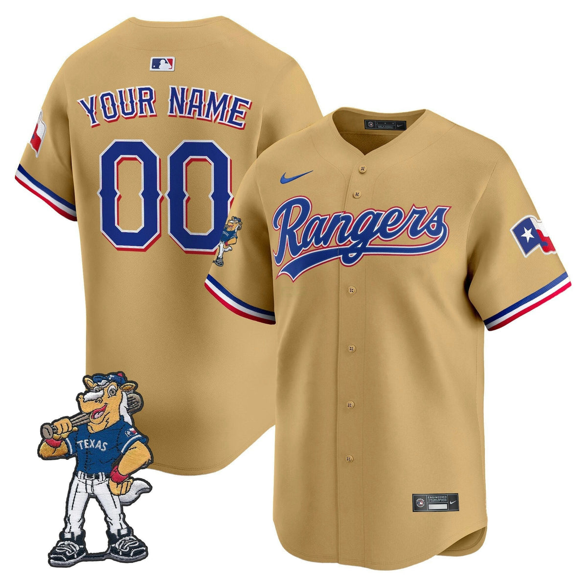 MLB Texas – Captain Patch Vapor Premier Limited Jersey - Custom