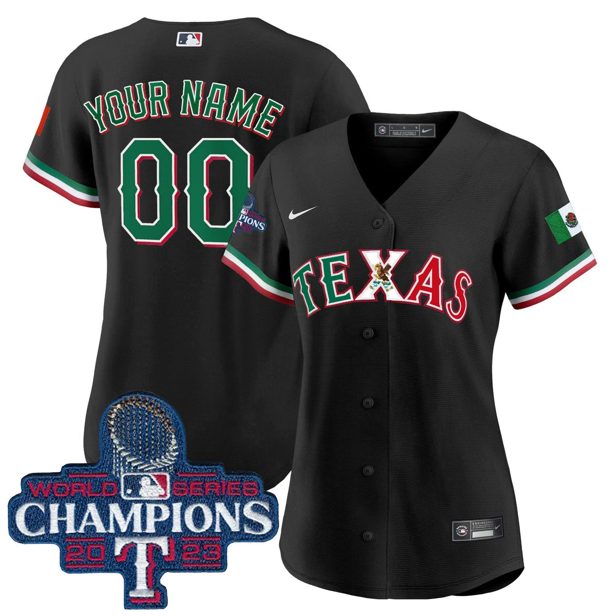 MLB Texas Mexico 2023 World Series Champions Jersey