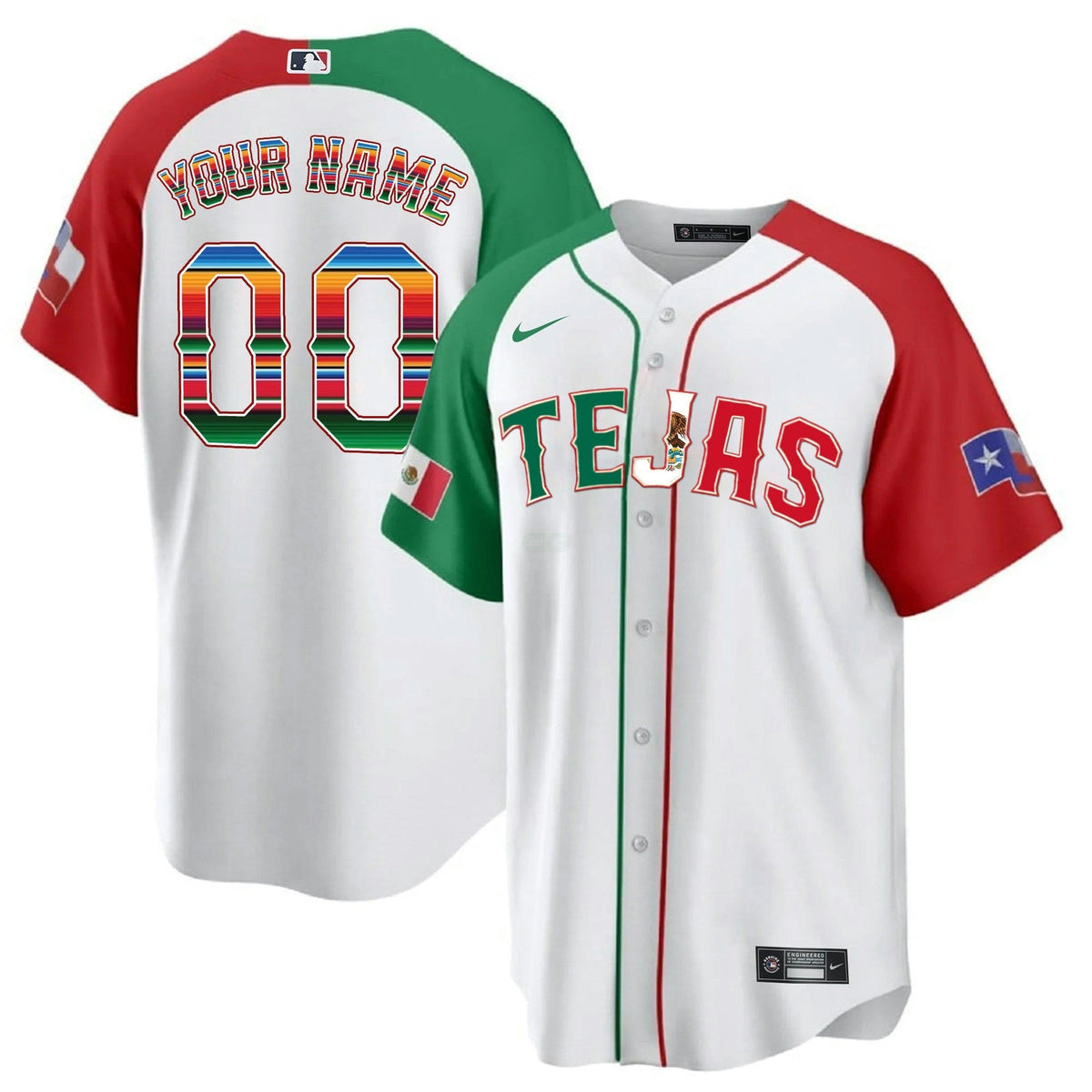 MLB Texas Mexico Flag Jersey