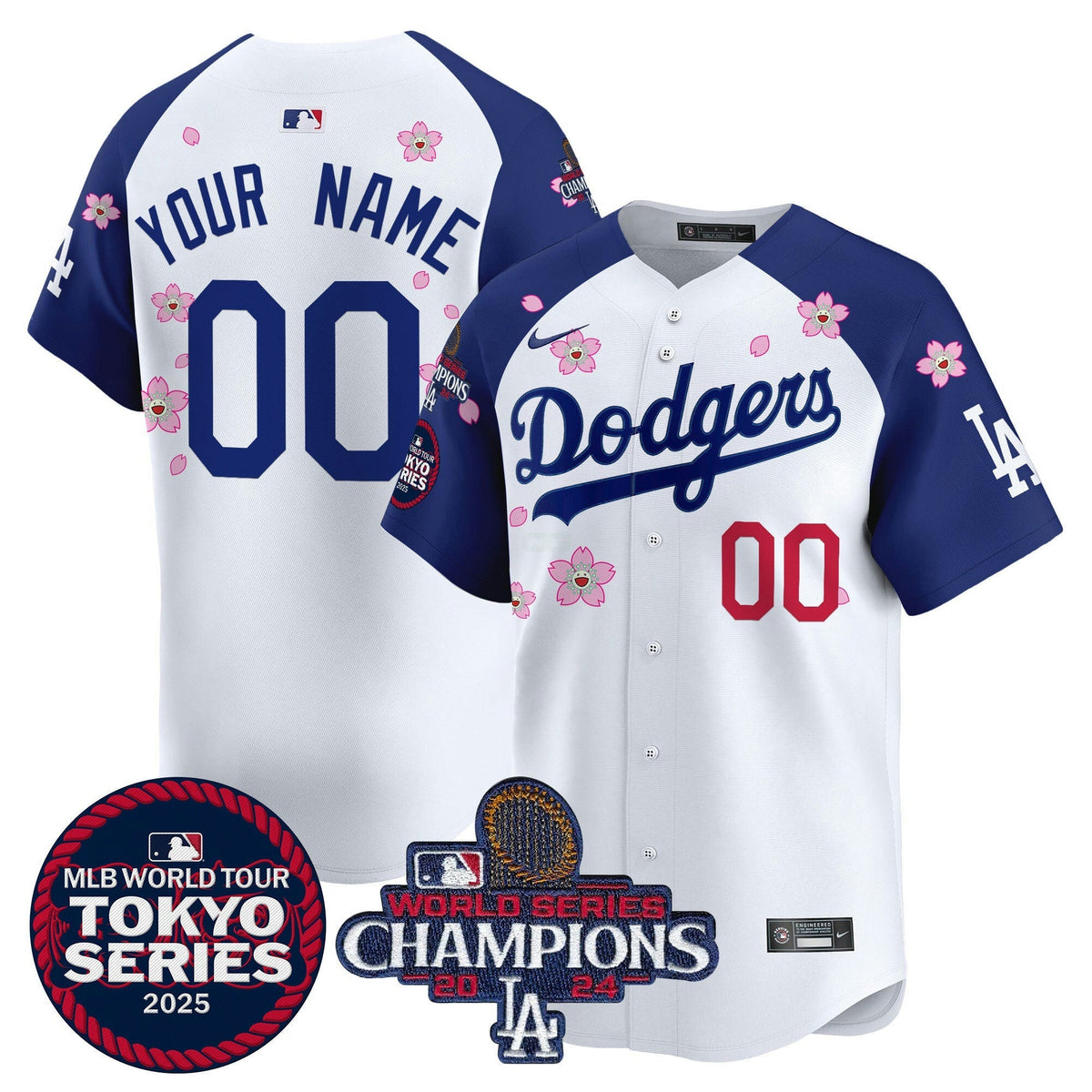 MLB Tokyo Series 2025 World Series Champions Patch Vapor Premier Limited Jersey – Stitched