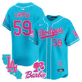 MLB Los Angeles Dodgers Unisex Barbie Patch Vapor Premier Limited Jersey
