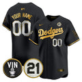 MLB Vin & Roberto Patch Gold Trim Vapor Premier Limited Jersey