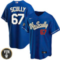 MLB Los Angeles Dodgers Vin Scully Patch Gold Trim Limited Jersey