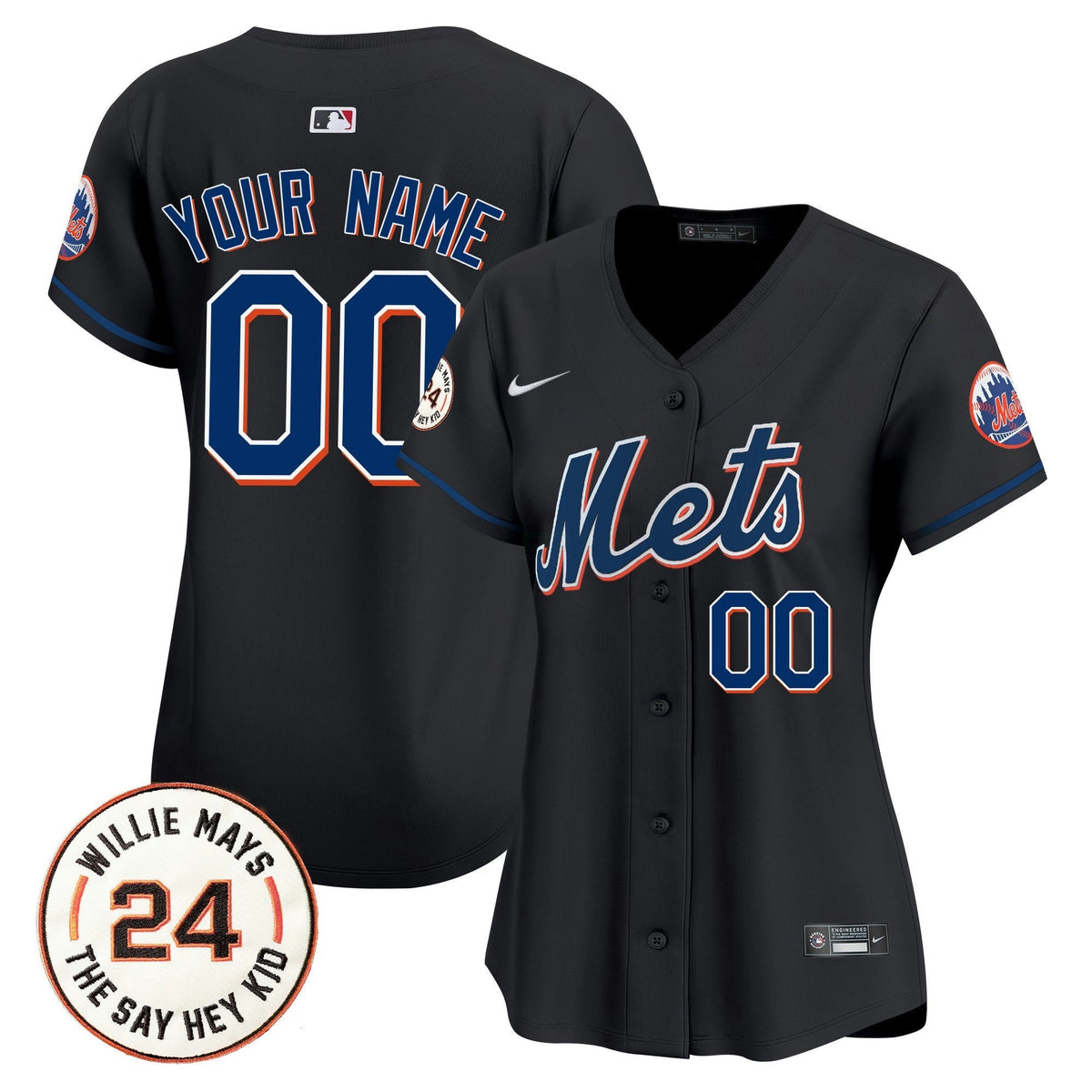 MLB Willie Mays Patch Vapor Premier Limited Jersey