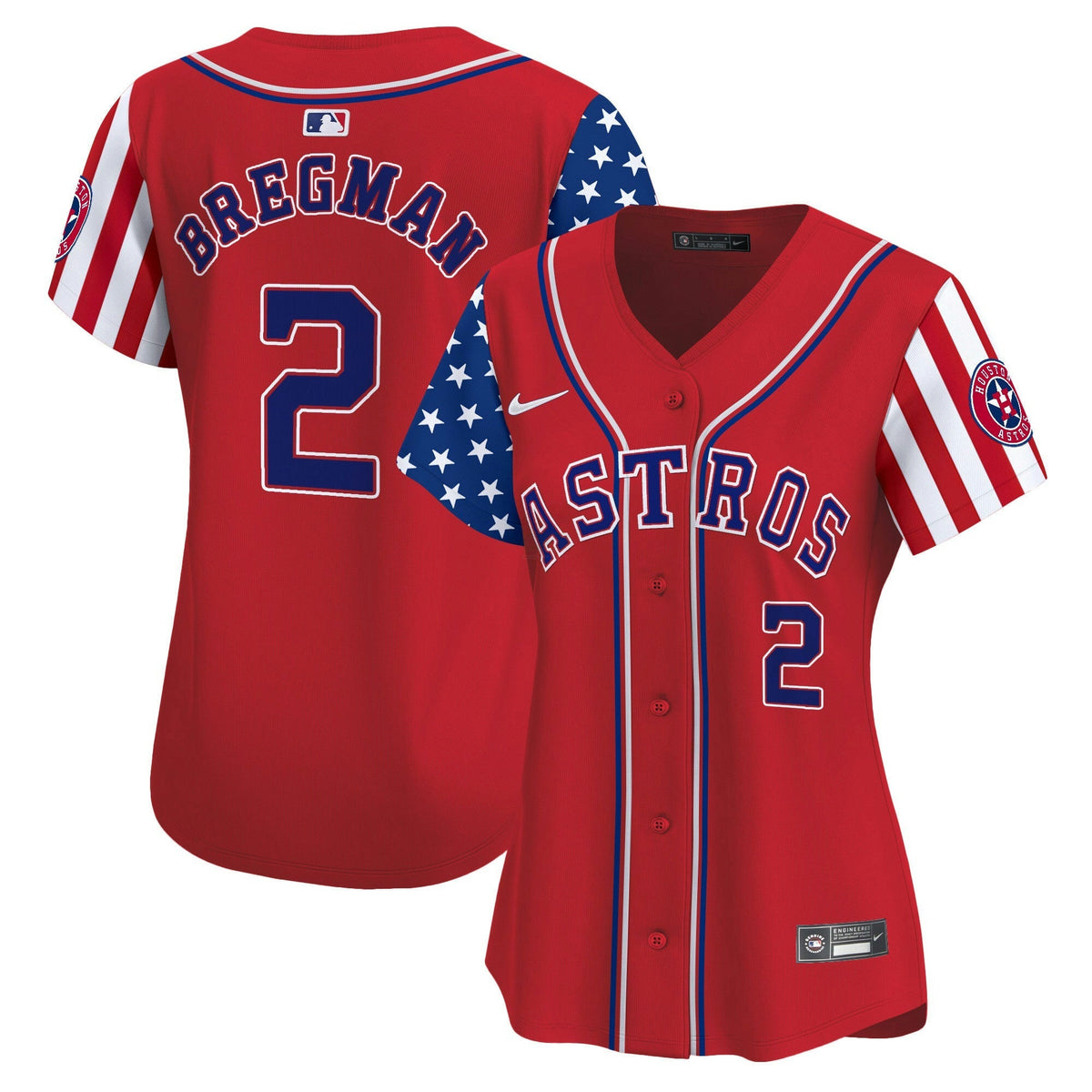 MLB Houston Astros Women’s 2024 Independence Day Vapor Premier Limited Jersey