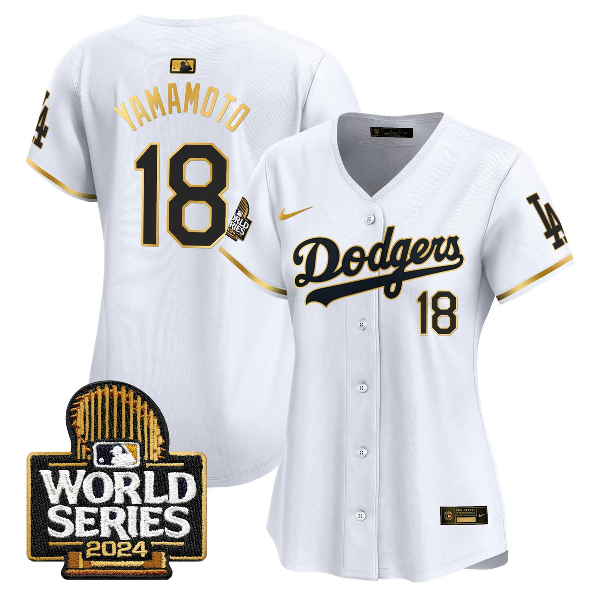MLB Women’s 2024 World Series Gold Trim Vapor Premier Limited Jersey