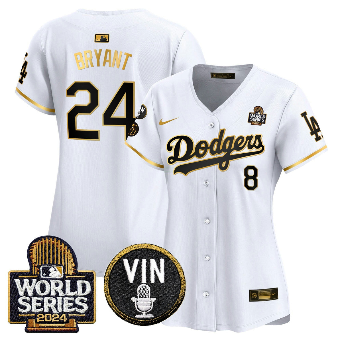 MLB Women’s 2024 World Series Gold Trim Vapor Premier Limited Jersey V2