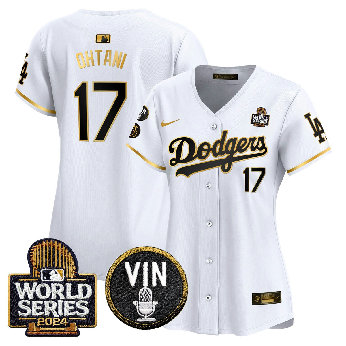 MLB Women’s 2024 World Series Gold Trim Vapor Premier Limited Jersey V2