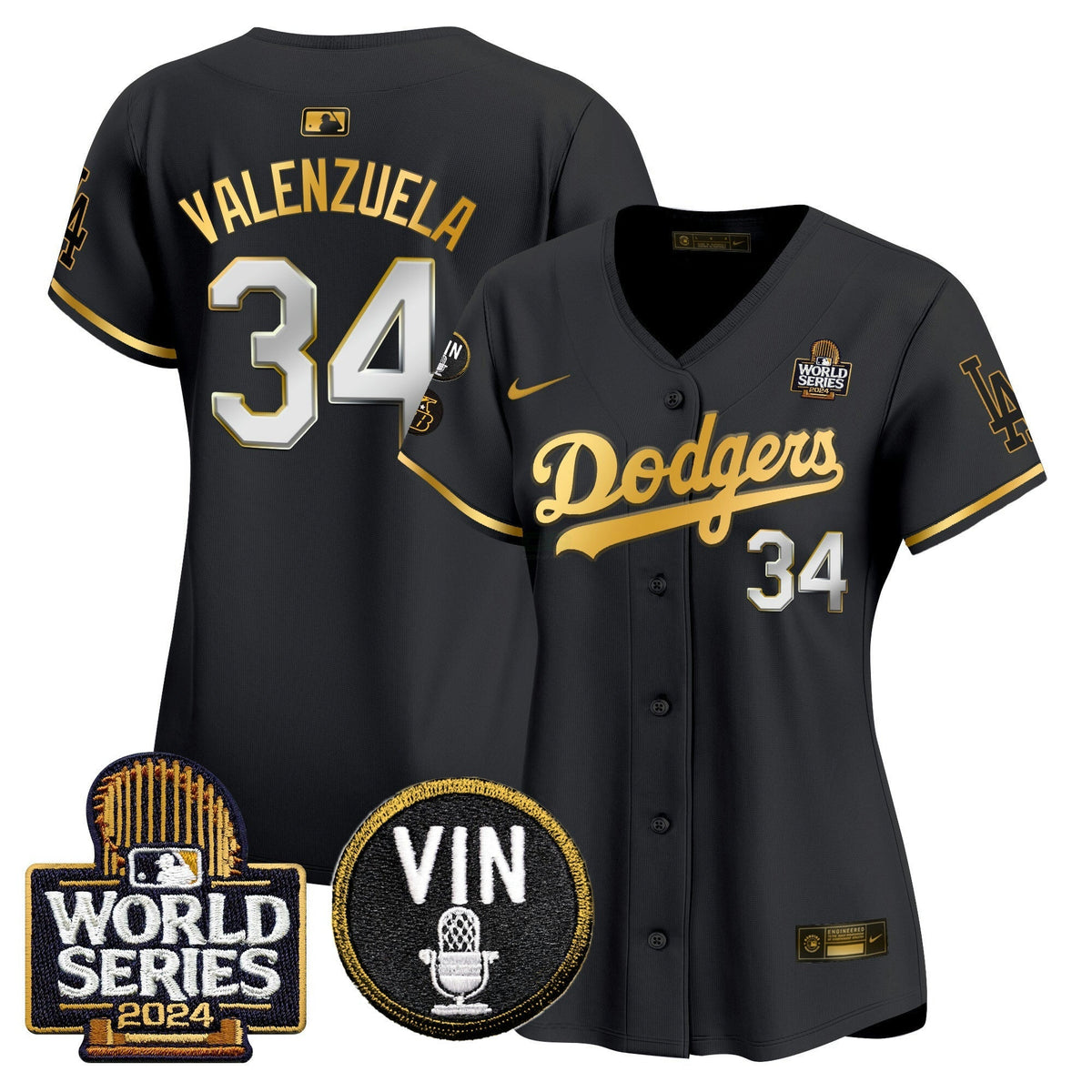 MLB Women’s 2024 World Series Gold Trim Vapor Premier Limited Jersey V2