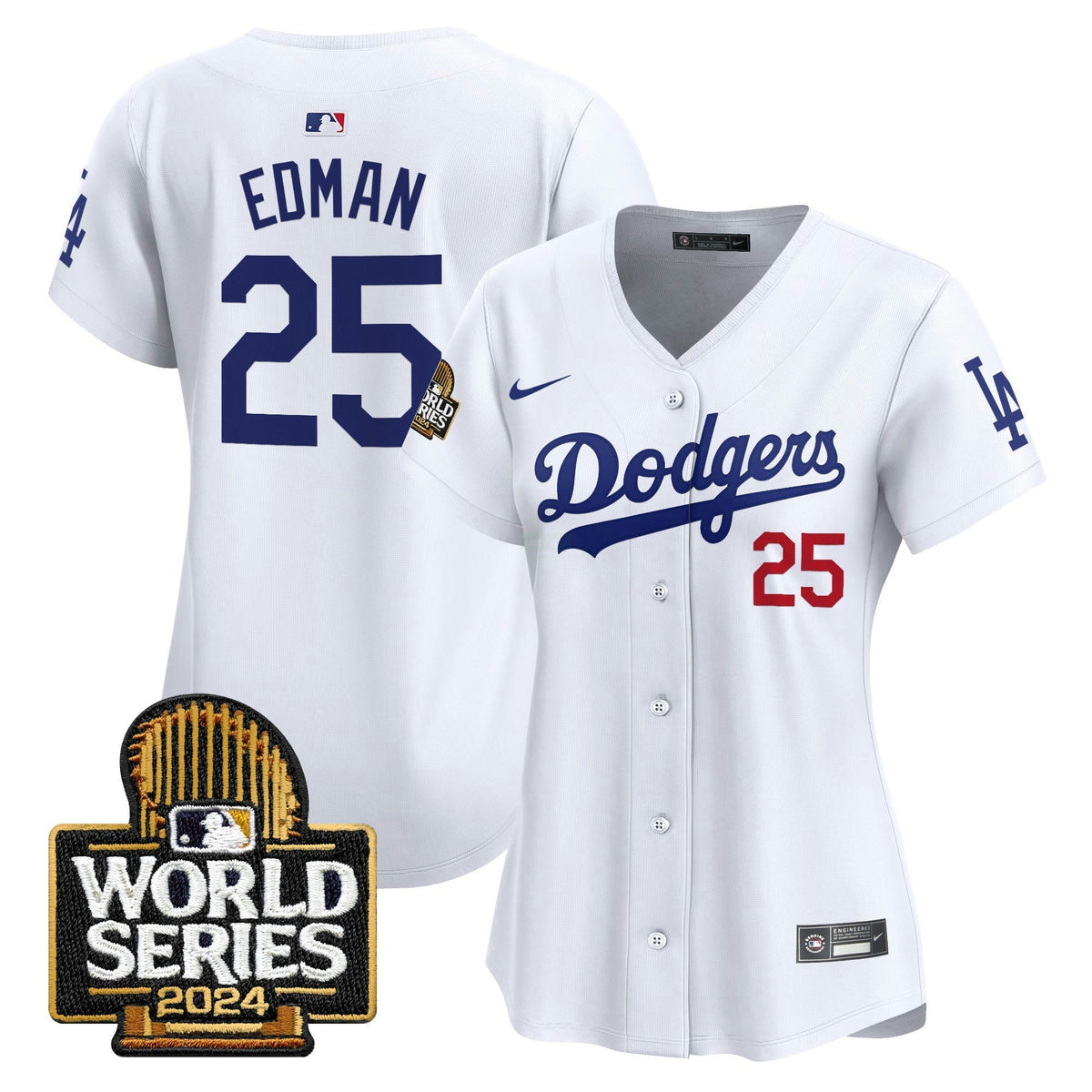 MLB Los Angeles Dodgers Women’s 2024 World Series Vapor Premier Limited Jersey