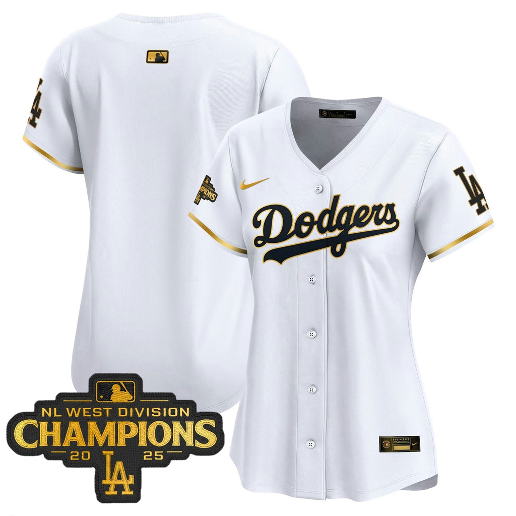 MLB Women’s 2025 NL West Division Champions Patch Gold Trim Vapor Premier Limited Jersey