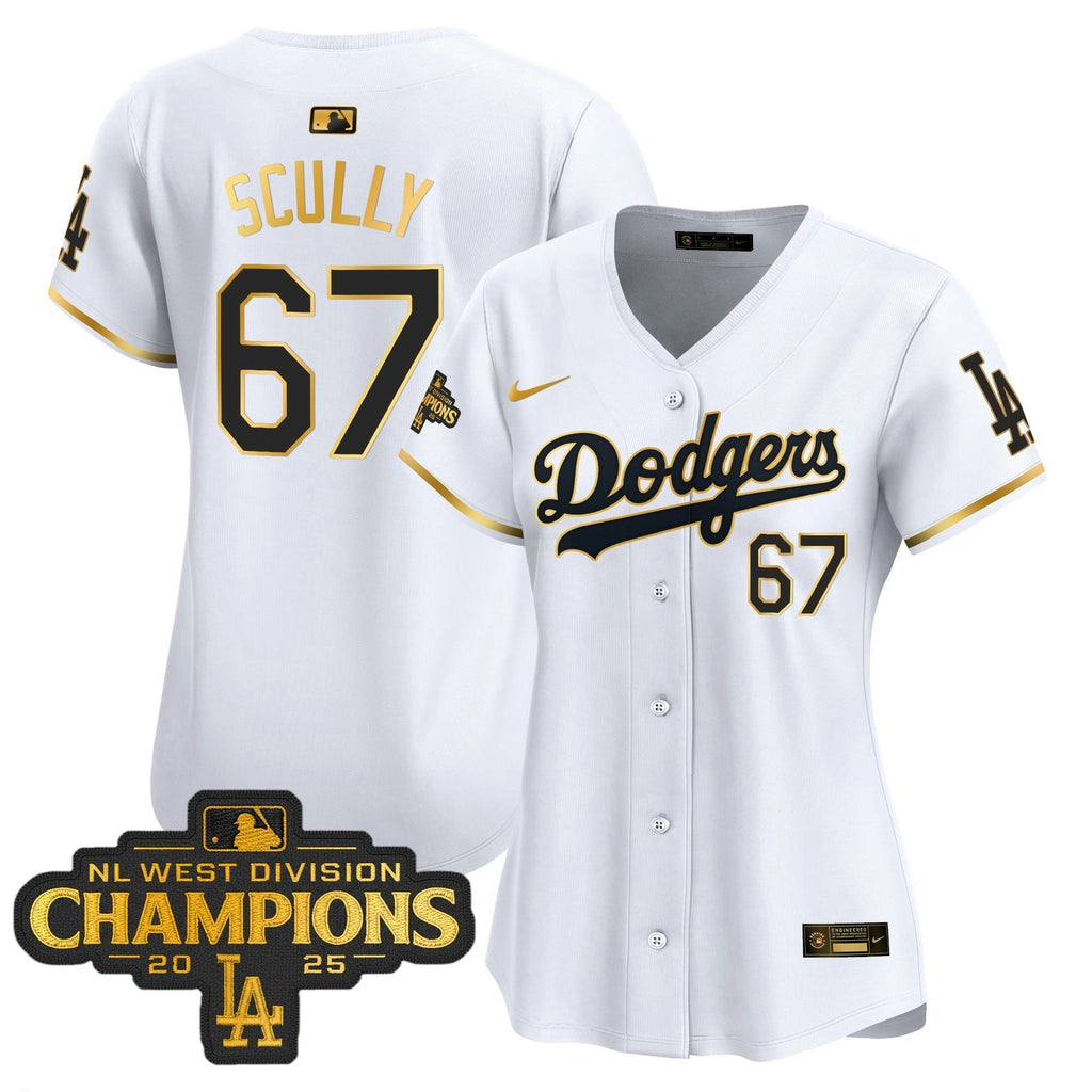 MLB Women’s 2025 NL West Division Champions Patch Gold Trim Vapor Premier Limited Jersey