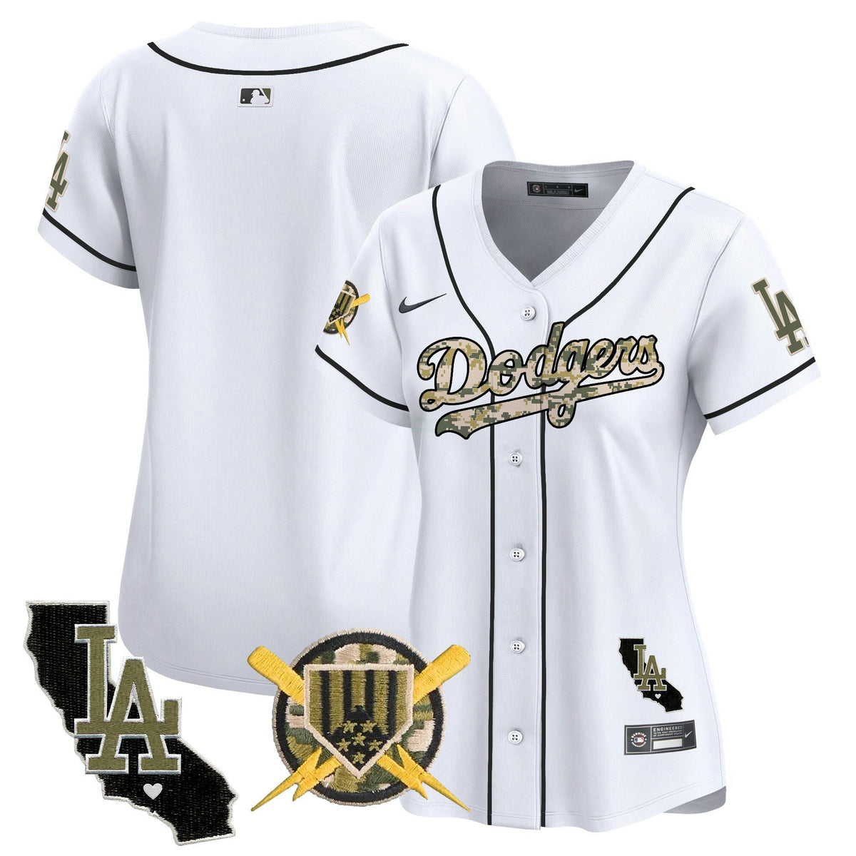 MLB Los Angeles Dodgers Women’s Armed Forces Day Vapor Premier Limited Jersey