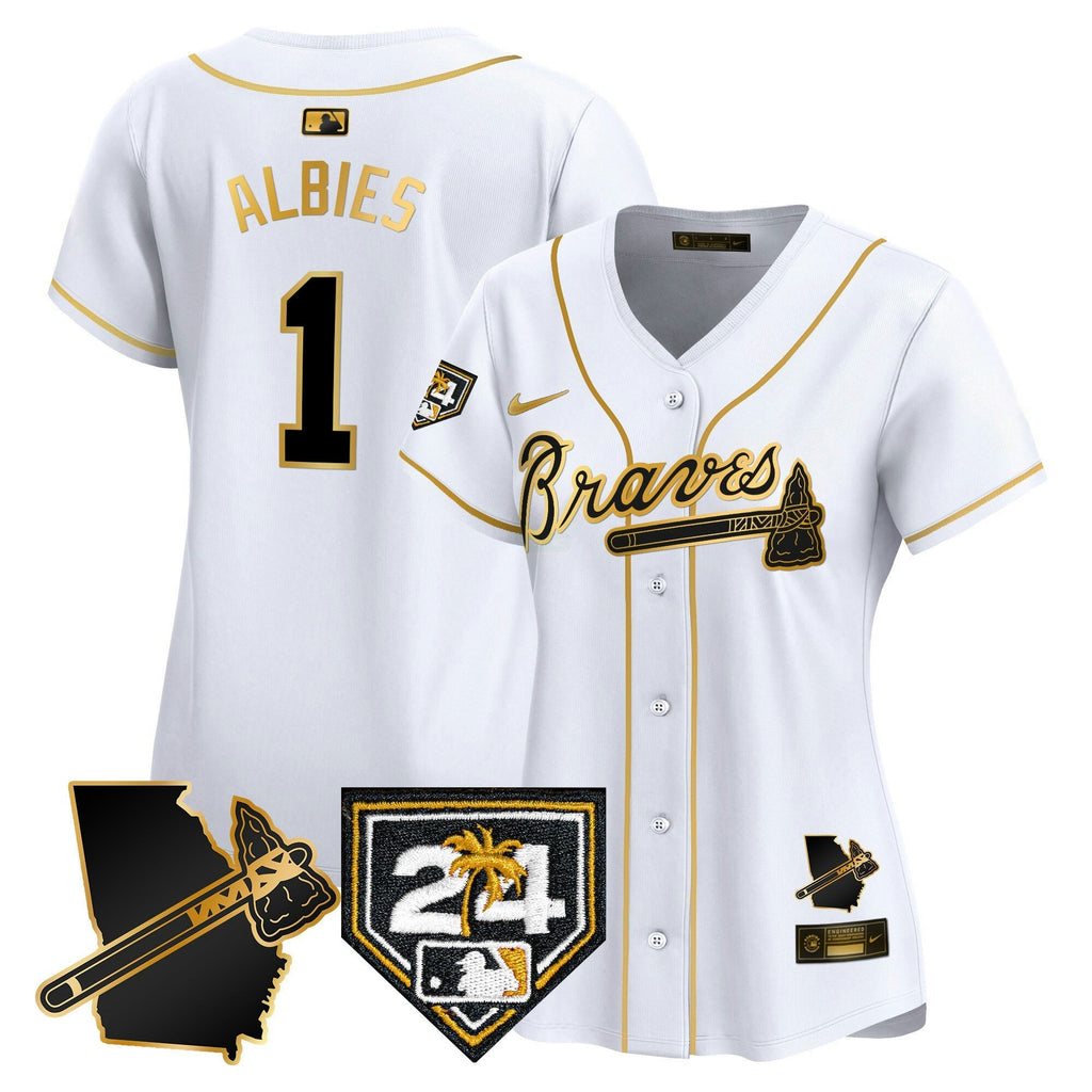 MLB Women’s Atlanta 2024 Spring Training & Georgia Patch Vapor Premier Limited Jersey