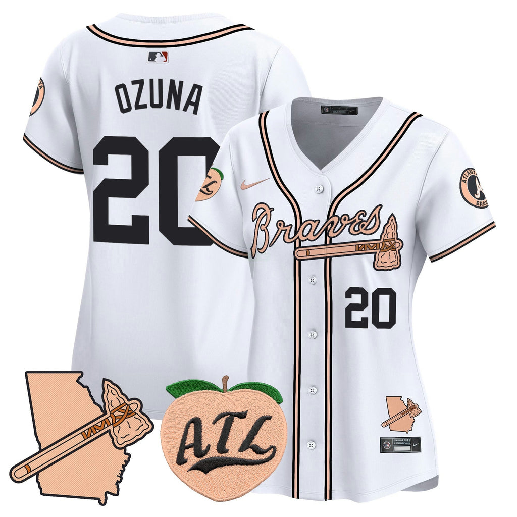 MLB Women’s Atlanta Peach Vapor Premier Limited Jersey