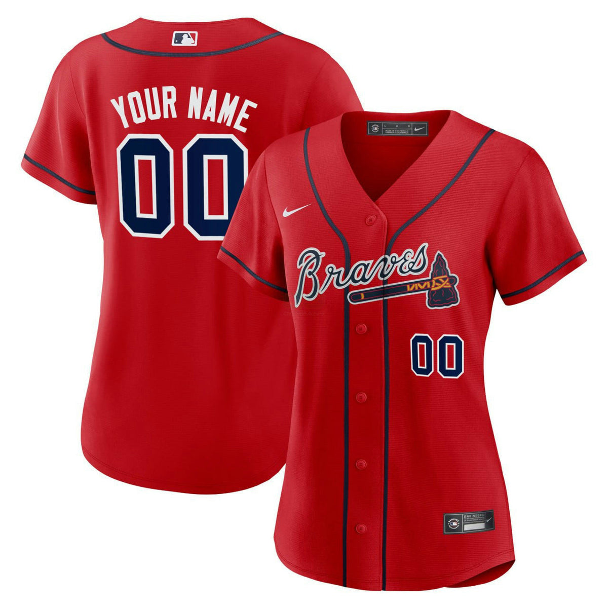 MLB Women’s Atlanta Red Jersey
