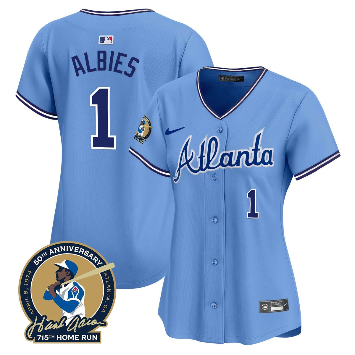 MLB Women’s Atlanta Throwback 1974 – 1982 Vapor Premier Limited Jersey