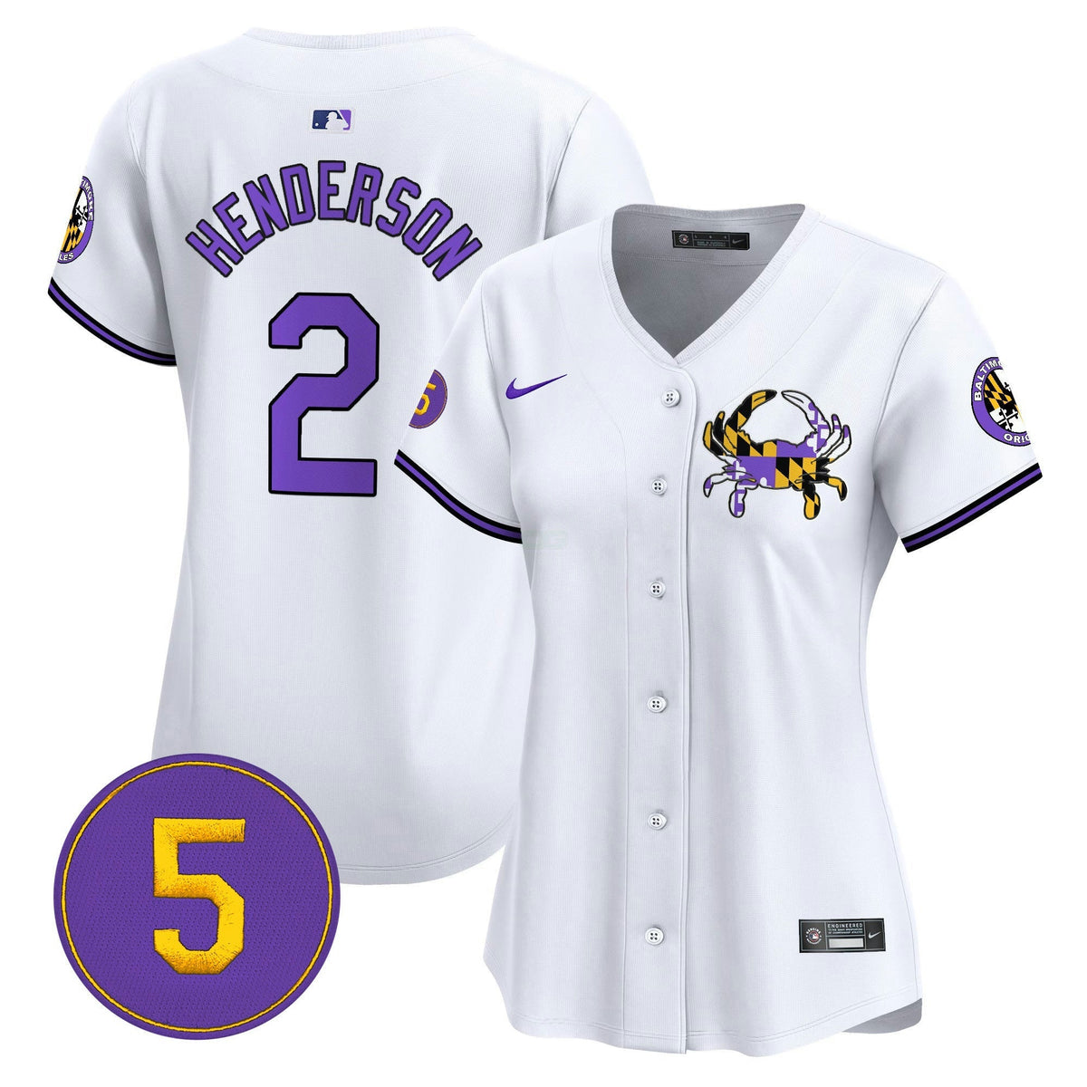 MLB Women’s Baltimore Purple Vapor Premier Limited Jersey