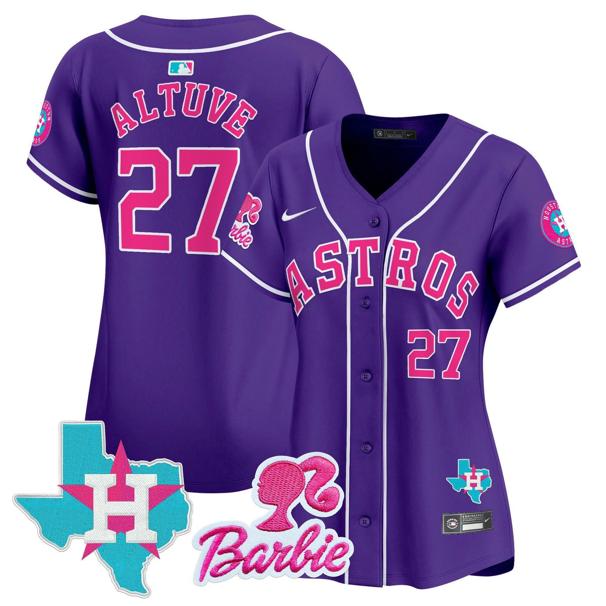 MLB Women’s Barbie Patch Vapor Premier Limited Jersey