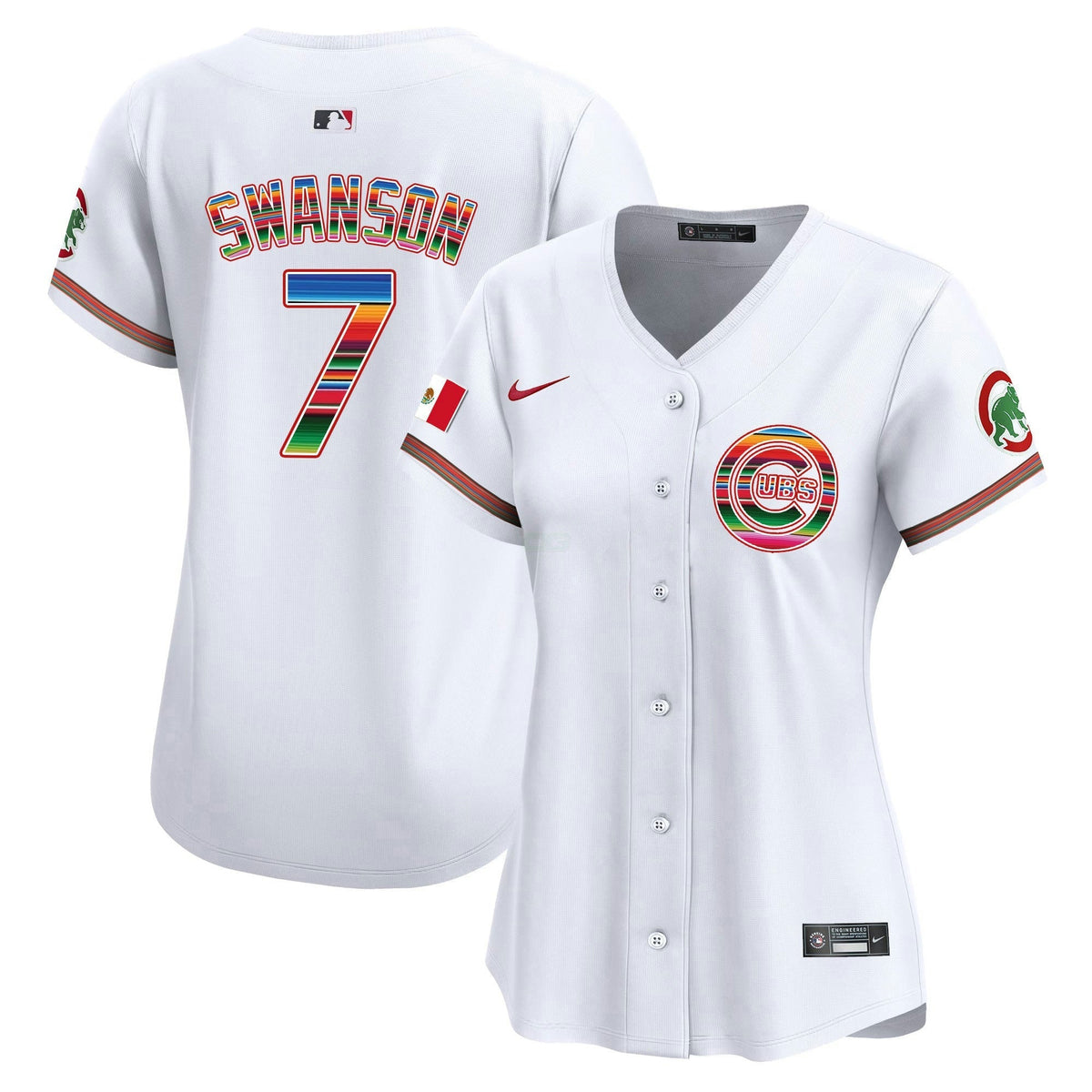 MLB Chicago Cubs Women’s Chicago Mexico Vapor Premier Limited Jersey