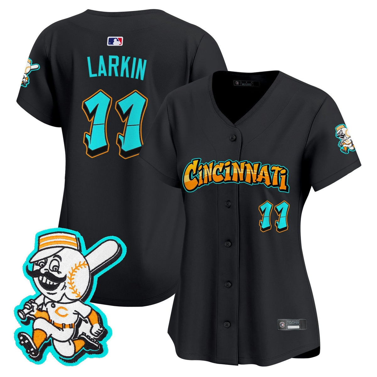 MLB Women’s Cincinnati ‘Graffiti Queen City Edition’ Vapor Premier Limited Jersey