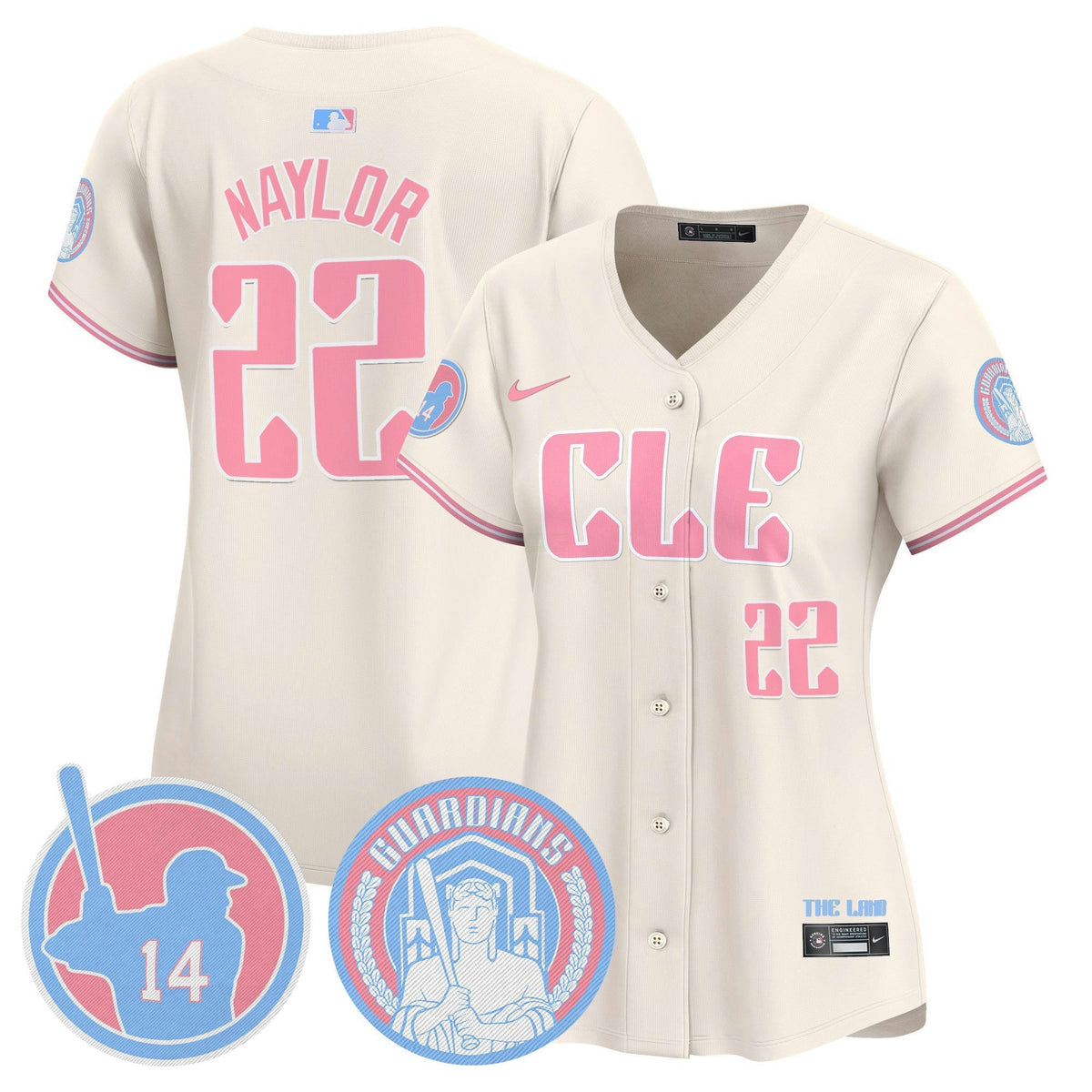 MLB Women’s Cleveland Bubblegum Pink Vapor Premier Limited Jersey