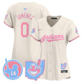 MLB Women’s Cleveland Indians Larry Doby Bubblegum Pink Vapor Premier Limited Jersey