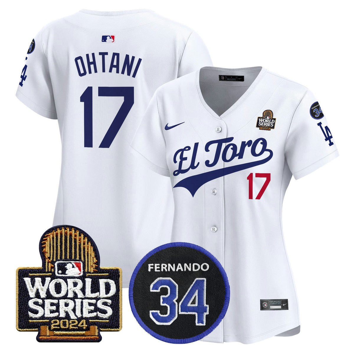 MLB Women’s El Toro 2024 World Series Patch Vapor Premier Limited Jersey
