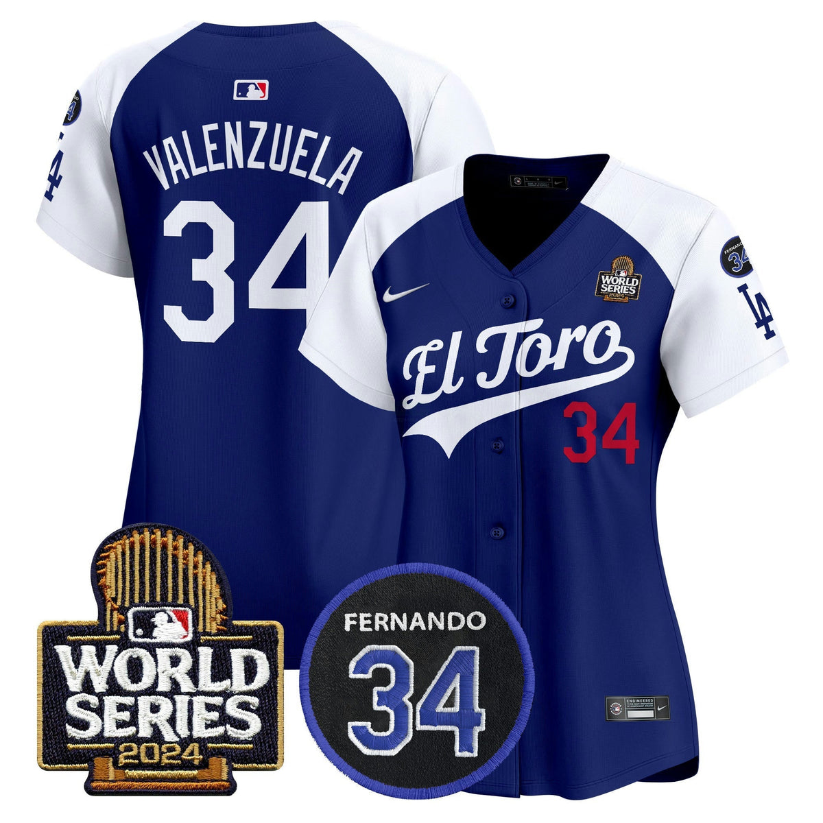 MLB Women’s El Toro 2024 World Series Patch Vapor Premier Limited Jersey