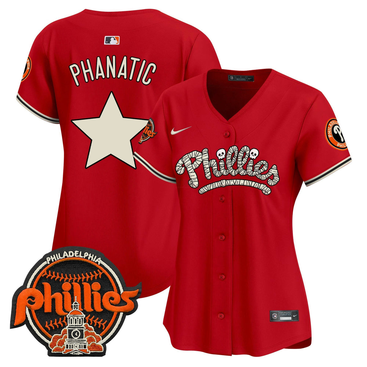 MLB Philadelphia Phillies Women’s Halloween Vapor Premier Limited Jersey