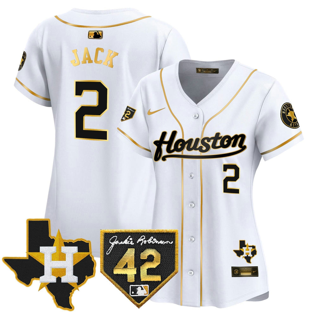 MLB Women’s Houston 2024 Jackie Robinson Patch Vapor Premier Limited Jersey