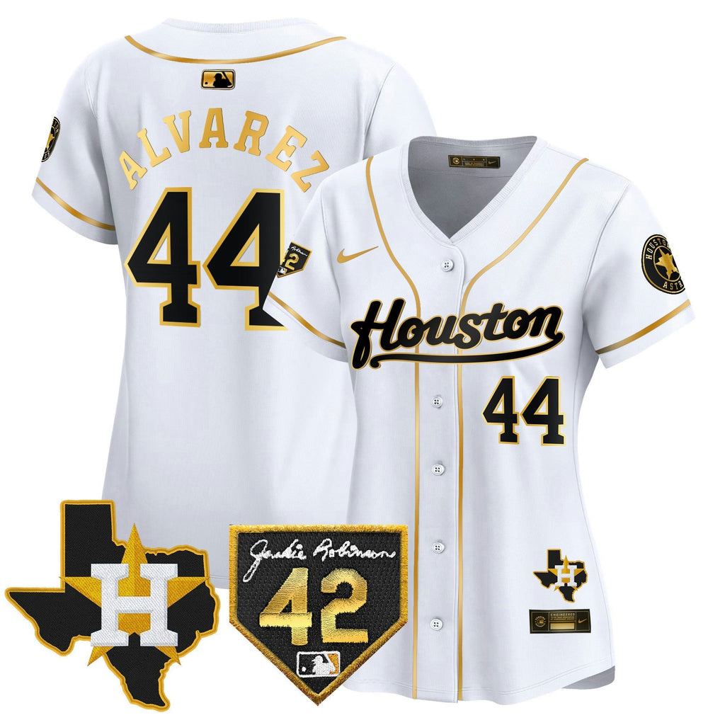 MLB Women’s Houston 2024 Jackie Robinson Patch Vapor Premier Limited Jersey