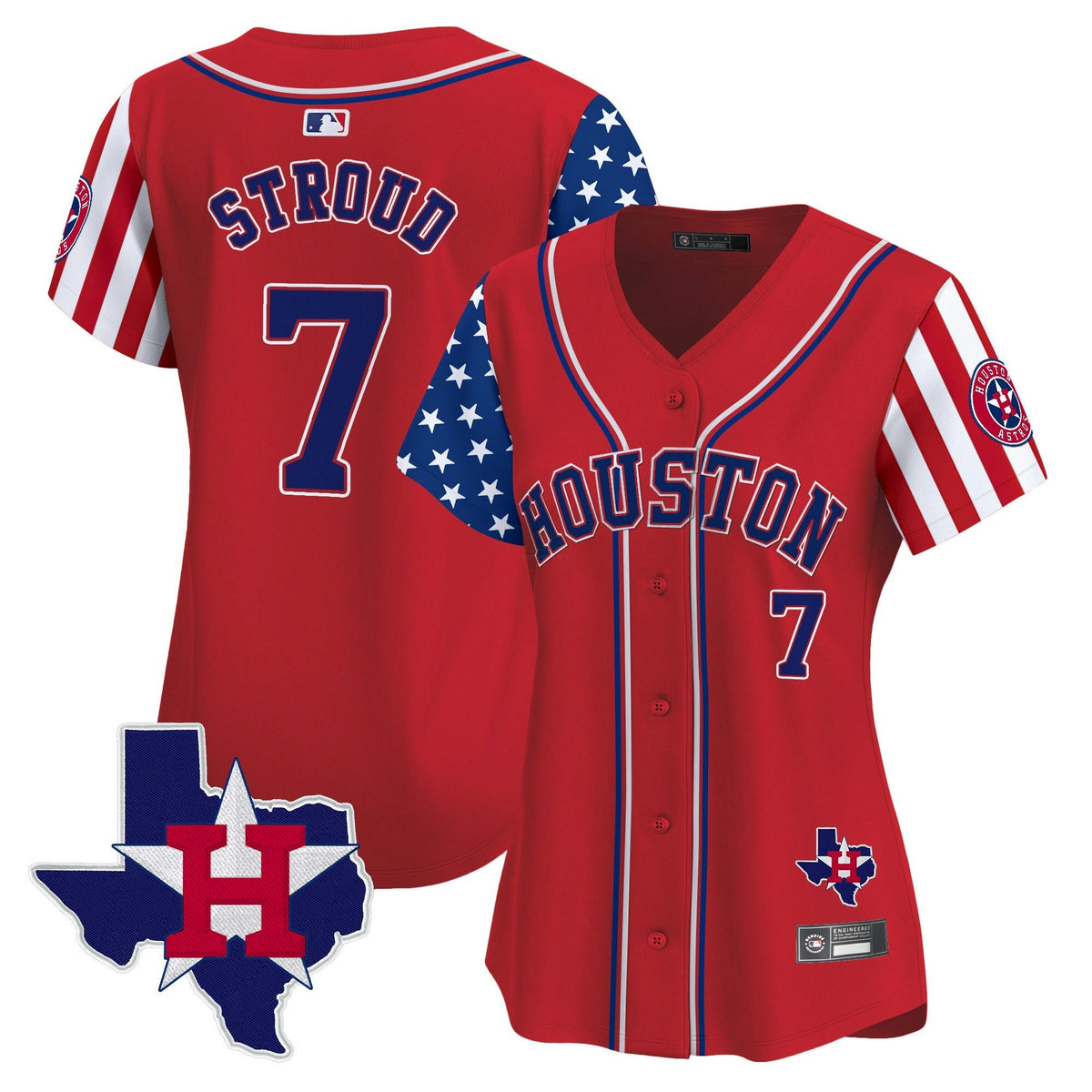 MLB Women’s Houston 2025 Independence Day Vapor Premier Limited Jersey V2