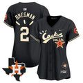 MLB Women’s Houston Cactus Jack Patch Vapor Premier Limited Jersey V10 – Stitched