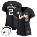 MLB Women’s Houston Cactus Jack Patch Vapor Premier Limited Jersey V4 – Stitched