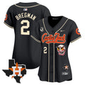 MLB Women’s Houston Cactus Jack Patch Vapor Premier Limited Jersey V6 – Stitched