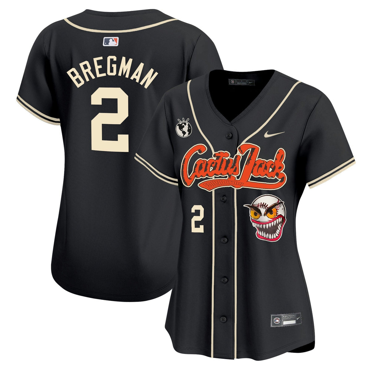 MLB Women’s Houston Cactus Jack Vapor Premier Limited Jersey – Stitched