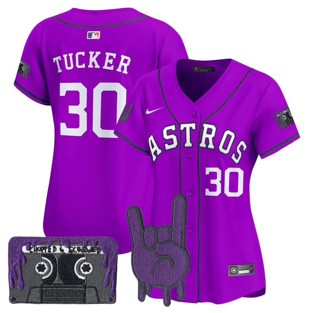 MLB Women’s Houston DJ Screw Patch Vapor Premier Limited Jersey