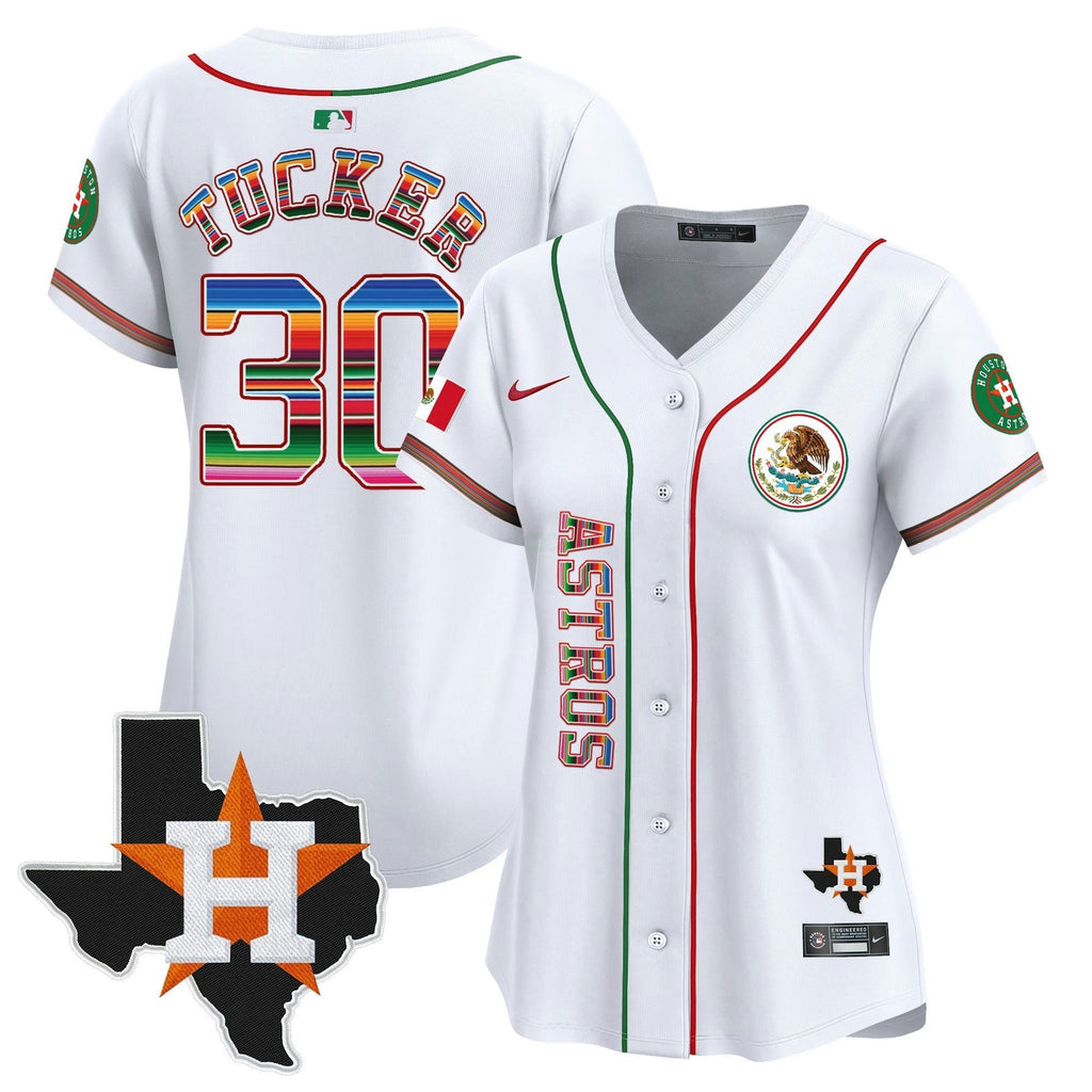 MLB Women’s Houston Mexico Vapor Premier Limited Jersey V4