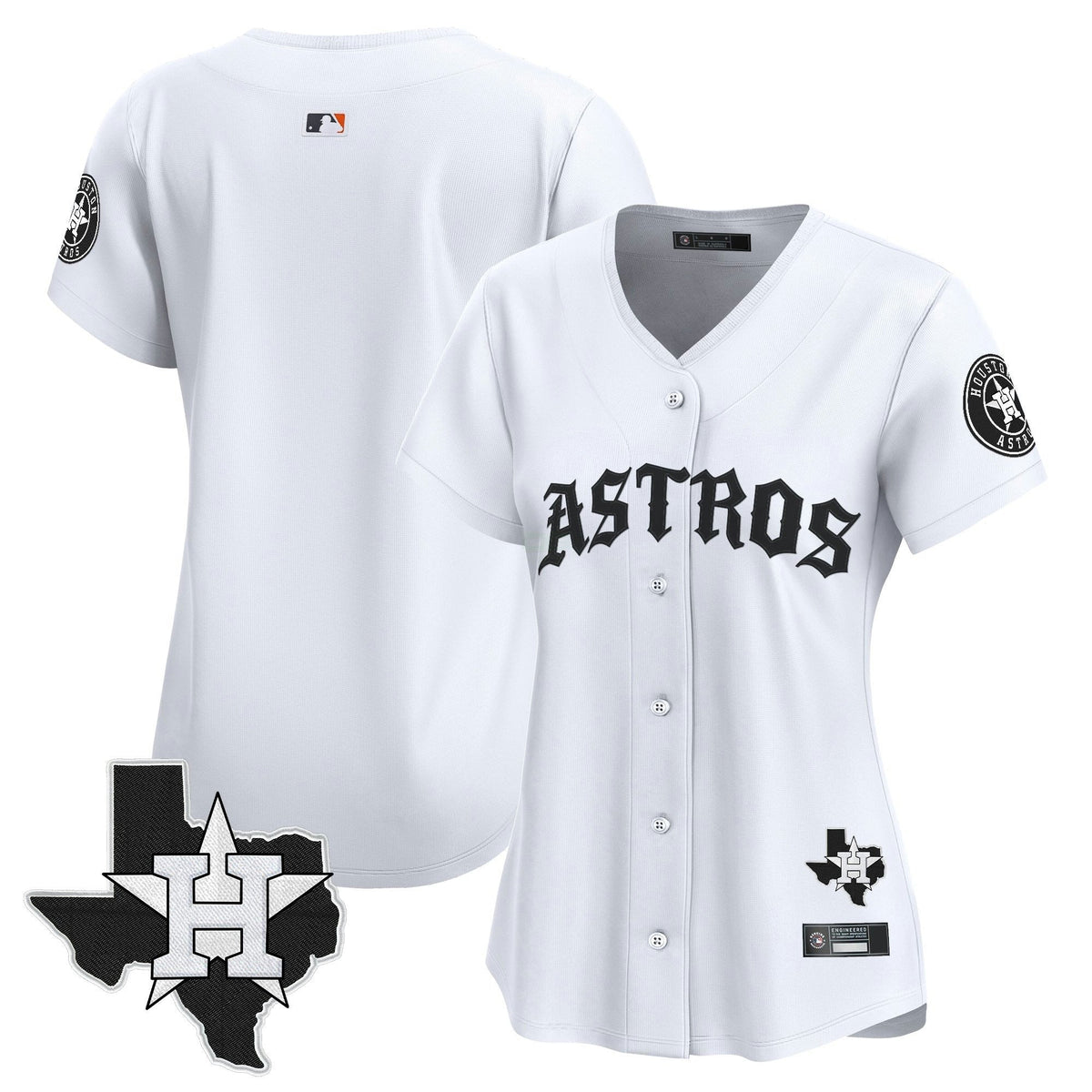 MLB Women’s Houston ‘Old English Edition’ Vapor Premier Limited Jersey