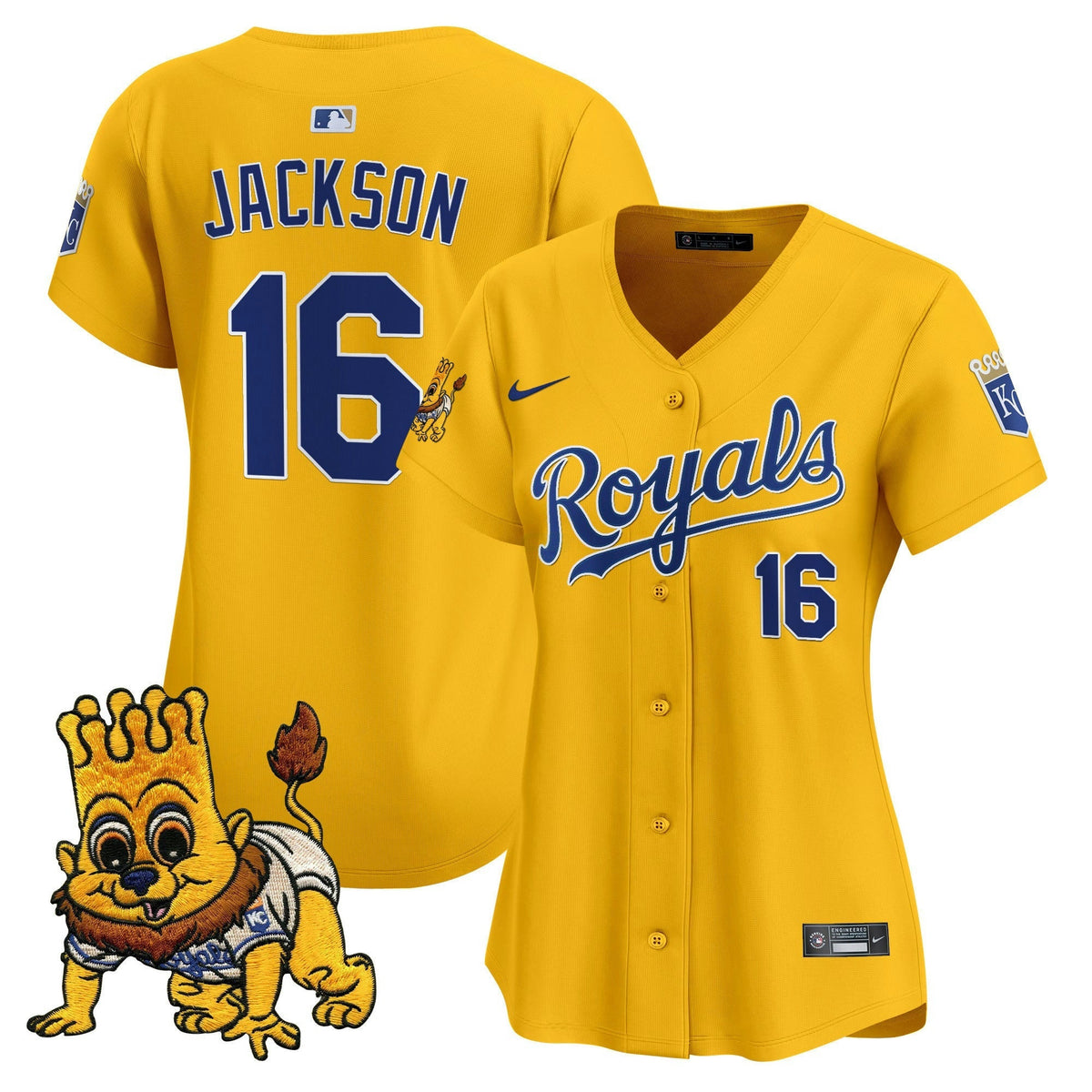 MLB Women’s Kansas City Sluggerrr Patch Vapor Premier Limited Jersey