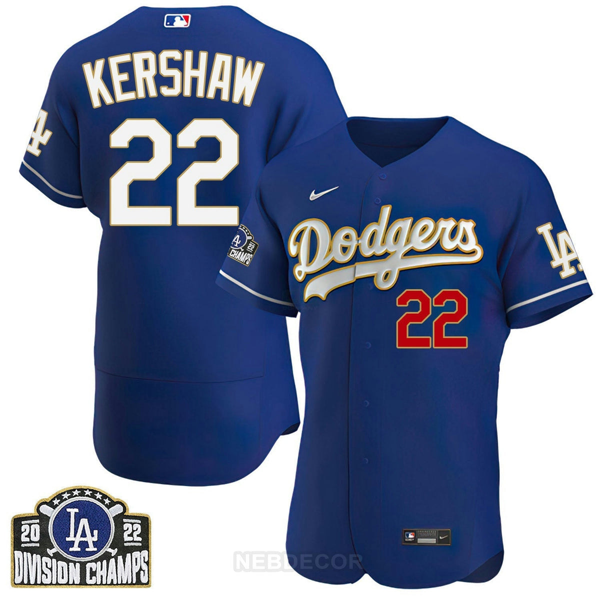 MLB Women’s Los Angeles Patch NL West Division Champions 2022 Jersey