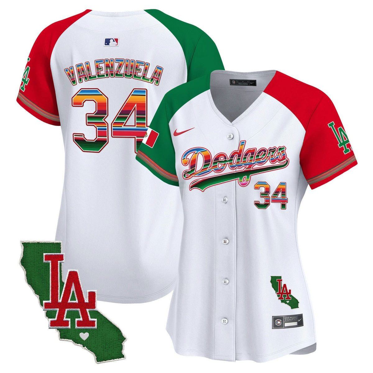 MLB Women’s Mexico California Patch Vapor Premier Limited Jersey V2