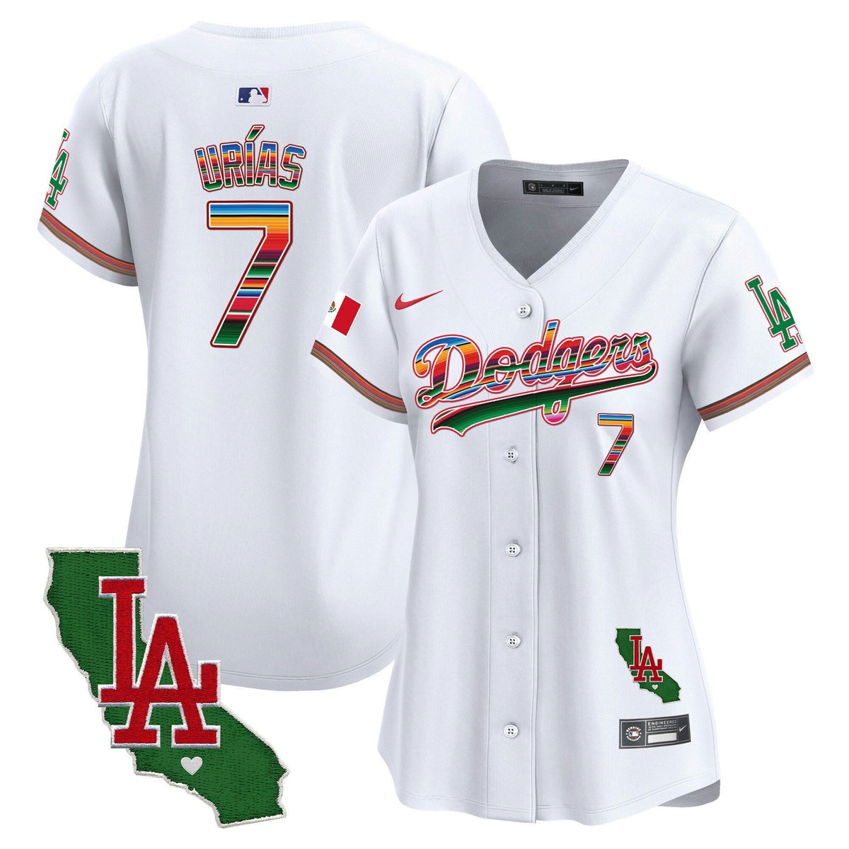 MLB Women’s Mexico California Patch Vapor Premier Limited Jersey V2