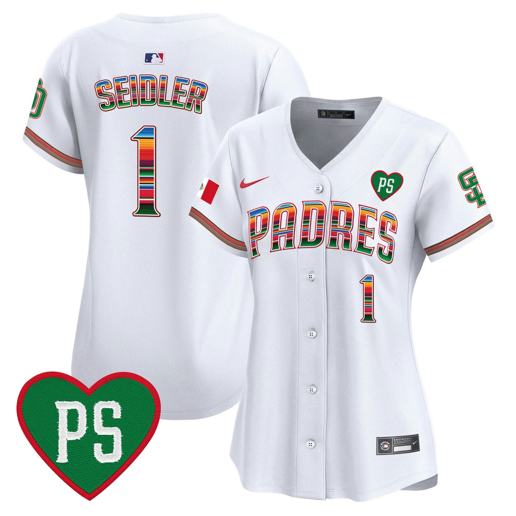 MLB Women’s Mexico “For Peter” Patch Vapor Premier Limited Jersey