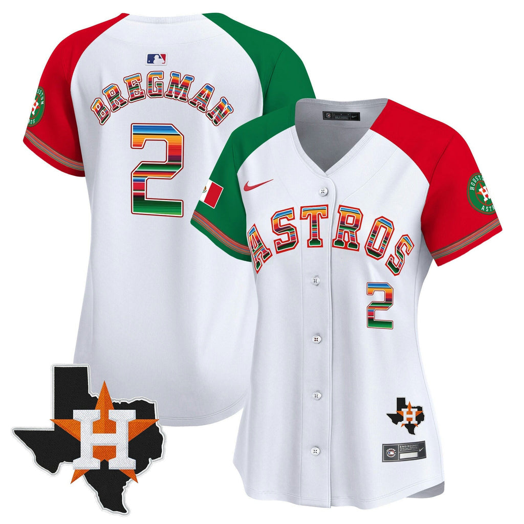MLB Women’s Mexico Texas Patch Vapor Premier Limited Jersey