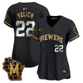 MLB Women’s Milwaukee Home Patch Vapor Premier Limited Jersey