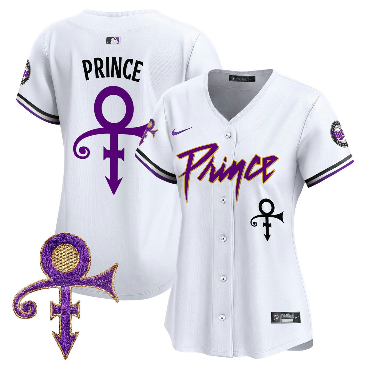 MLB Women’s Minnesota Prince Patch Vapor Premier Limited Jersey
