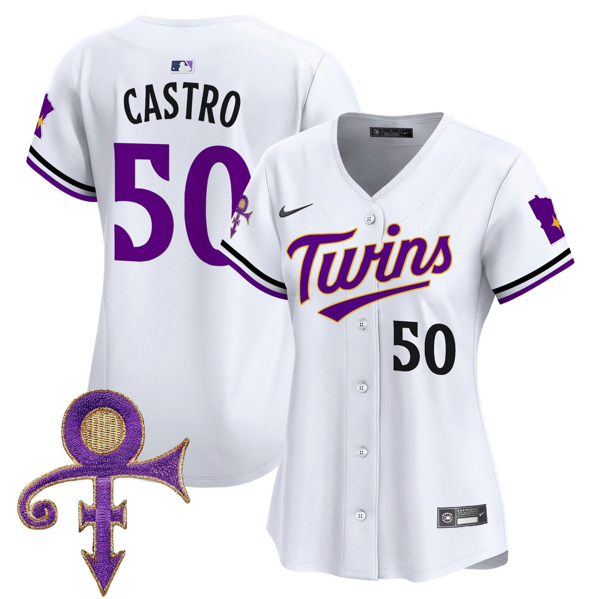 MLB Women’s Minnesota Prince Patch Vapor Premier Limited Jersey V3