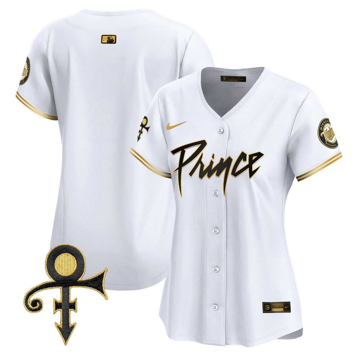 MLB Women’s Minnesota Prince Patch Vapor Premier Limited Jersey V4